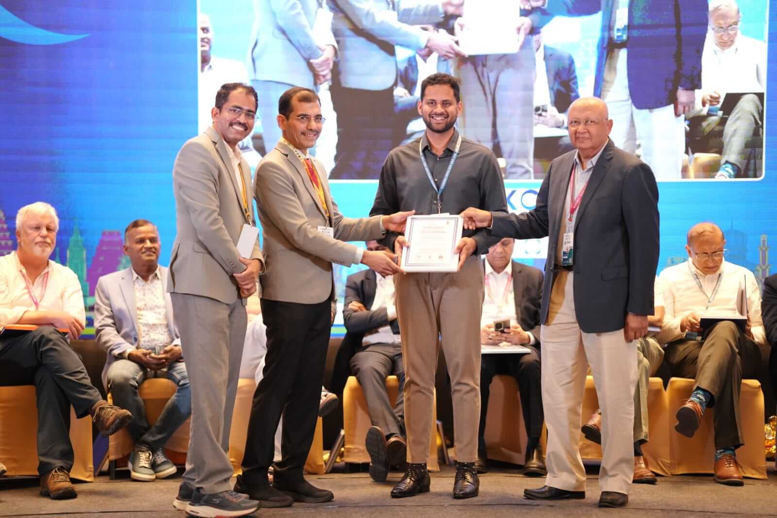 Dr. Nitin N Sunku receiving recognition for contributing to Springer's Atlas of Arthroscopy
